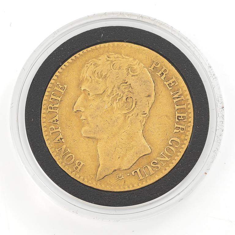 Guldmynt, Frankrike, Napoleon I, 40 franc, AN XI.