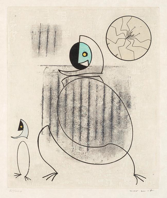 Max Ernst, Untitled, from: "Oiseaux en peril".