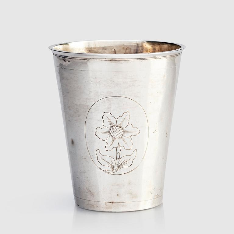 A Swedish silver beaker, mark of Nils Nilsson Behm the younger, Linköping (active 1698-1720).