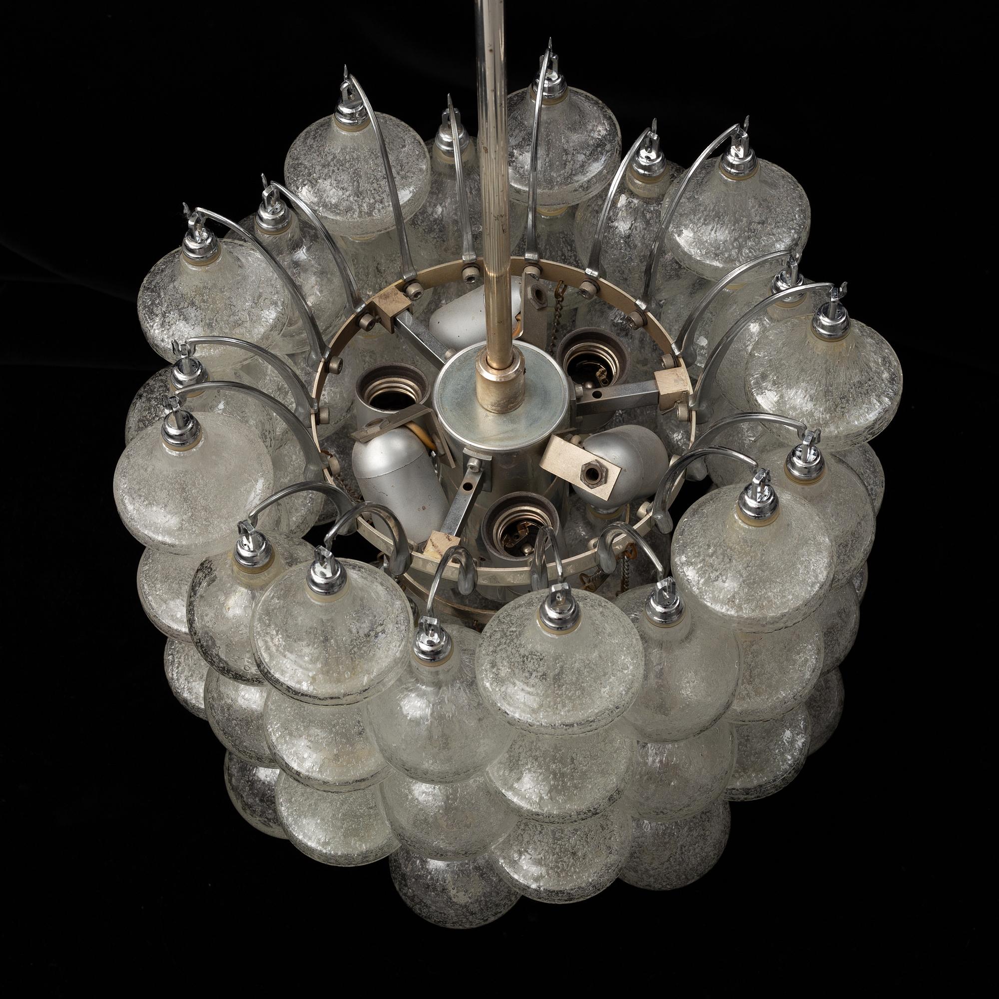 A 'Tulipan' chandelier from J.T. Kalmar, Austria, 1960's/70's.