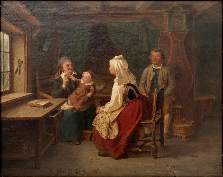 Bengt Nordenberg, Interiör med familj.