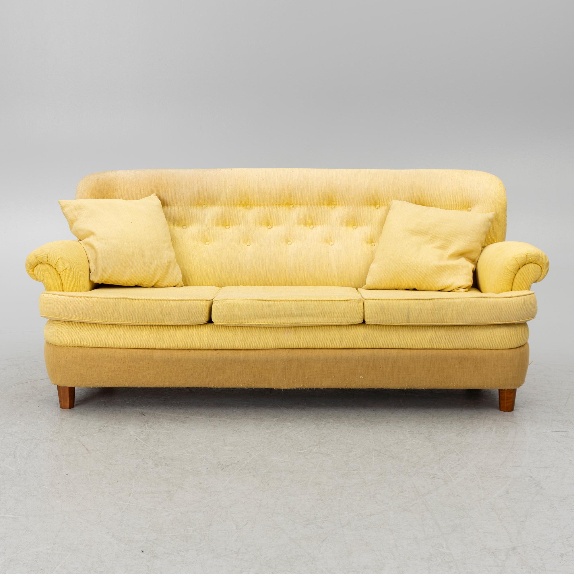 Josef Frank, a model 678 sofa, Firma Svenskt Tenn, Sweden.