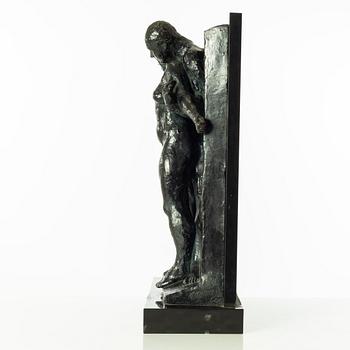 Gudmar Olovson, sculpture. Signed. Numbered. Foundry mark. Bronze, total height 51 cm, length 35 cm.