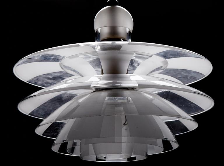 Poul Henningsen, a "Septima 4" ceiling light, Louis Poulsen, Denmark ca 1931.