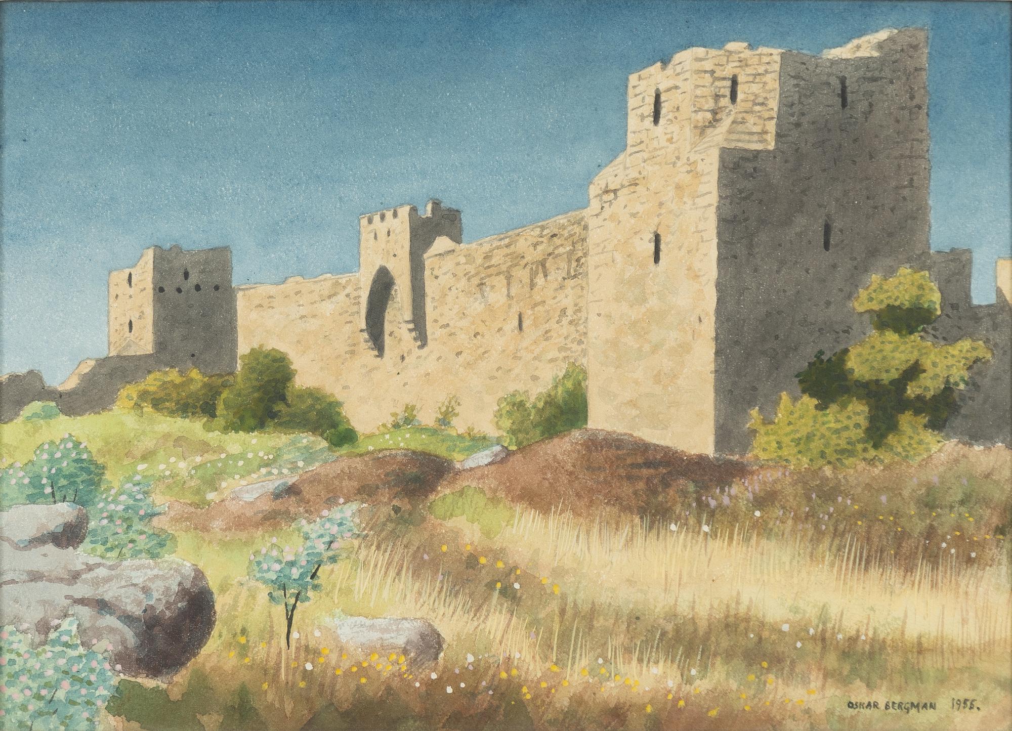 Oskar Bergman, "Ringmuren Visby".