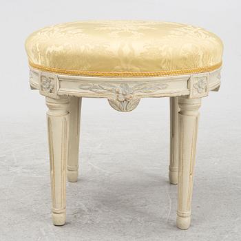 Stool, Gustavian, around 1800.