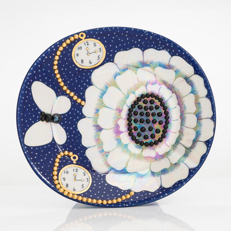 Birger Kaipiainen, fat på fot, keramik, signerat Birger Kaipiainen, Arabia Finland.