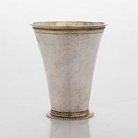 Matthias Graal, a parcel-gilt silver cup, Gothenburg 1747.
