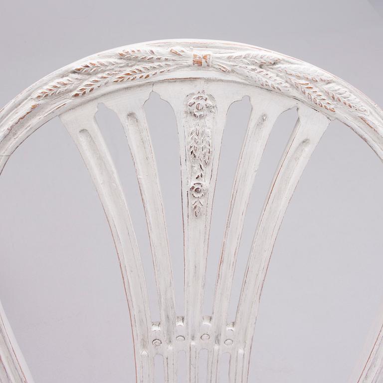 STOLAR, ett par, gustavianska, Johan Erik Höglander (mästare i Stockholm 1777-1813).