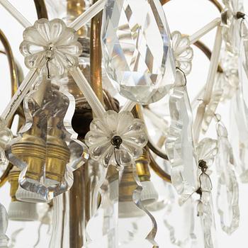 A Rococo style chandelier, first half of the 20th Century.