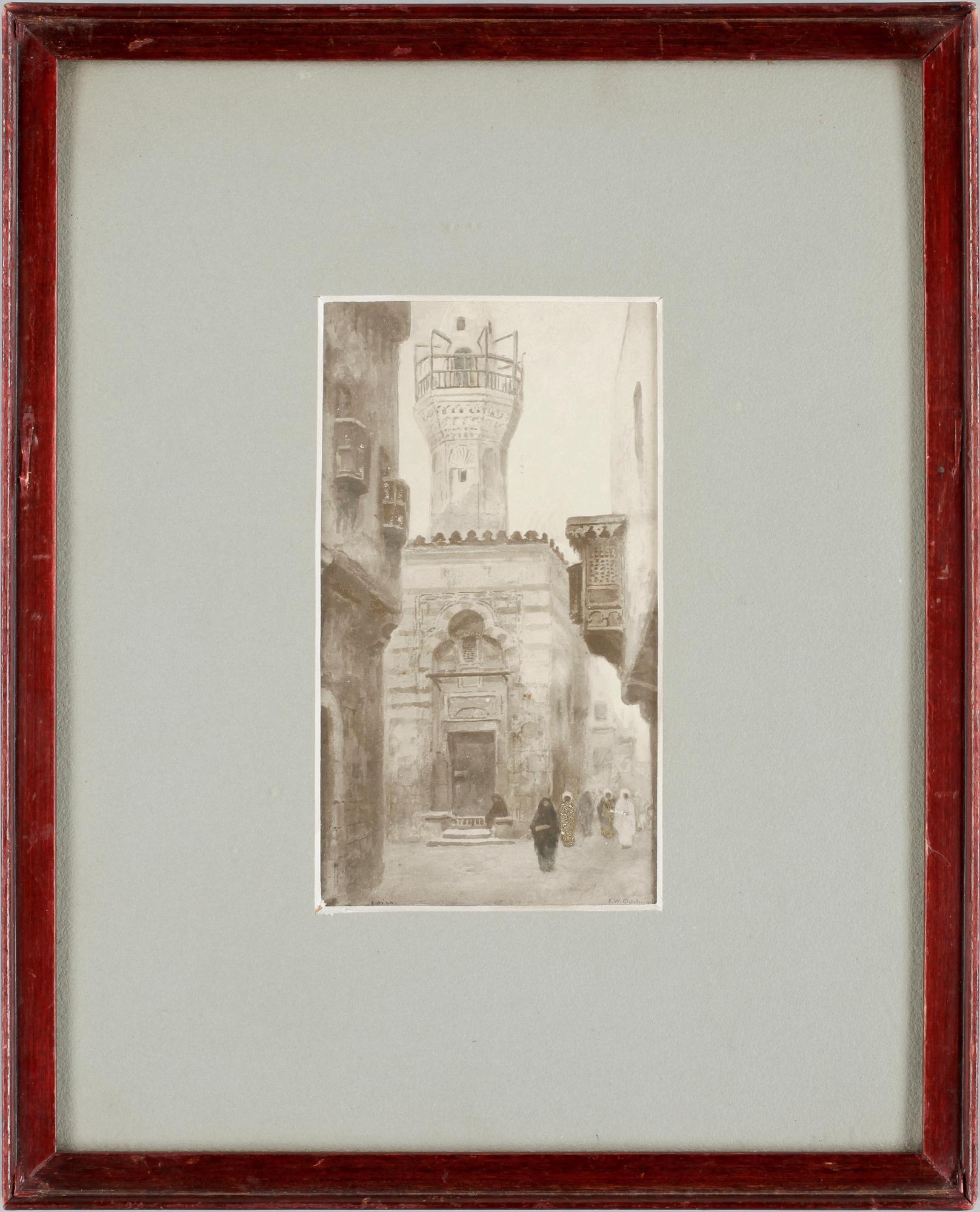 FRANS WILHELM ODELMARK, blyertsteckning, sign.