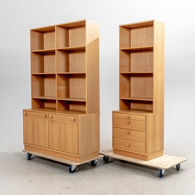 A set of two 1970s oak book shelves from Ulferts.
