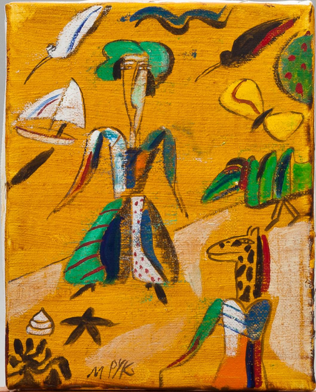 MADELEINE PYK, olja på duk, sign.