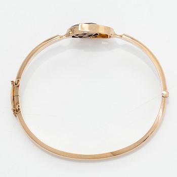 Eero Rislakki, a 14K gold and smoky quartz bracelet, Westerback, Helsinki 1960.