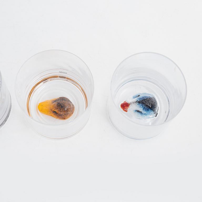 Ernst Billgren, glas, 8 st, New Friends, Kosta Boda.