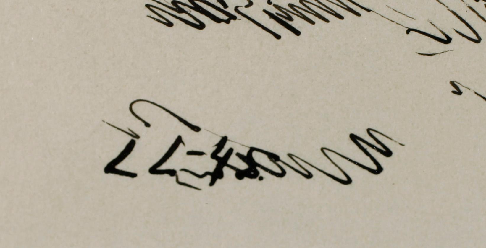 LINDORM LILJEFORS, tusch, monogramsignerad och daterad -45.