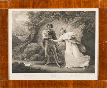 LITOGRAFI, England, 1801, Robert Thew, efter orginal av J.J.Hoppner.