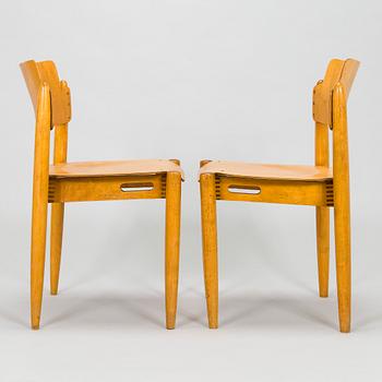 Ilmari Tapiovaara, eight 1940s "Wilman" chairs for Wilh. Schauman Fanerfabrik, Jyväskylä, Finland.