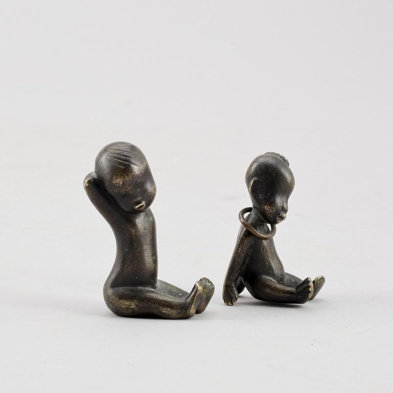 FIGURER, 2st, brons. Hagenauer, Wien, Österrike. 1900-talets första hälft.