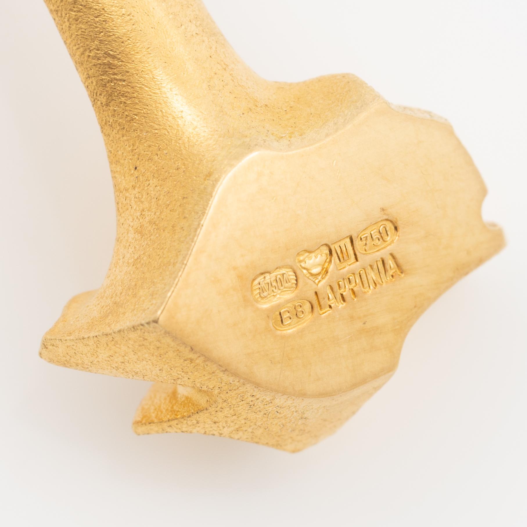 Björn Weckström, Necklace "Arousal", 18K gold with pearls. Lapponia 1979.