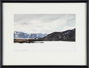 Lars Lerin, watercolor, signed and dated -86.