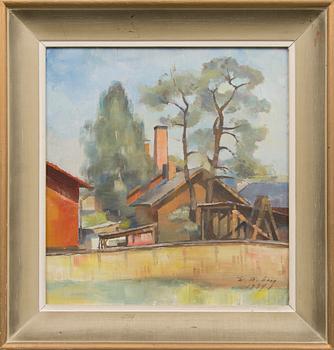 WILLIAM ROSENBERG, oil on board, signed and dated 1934.
