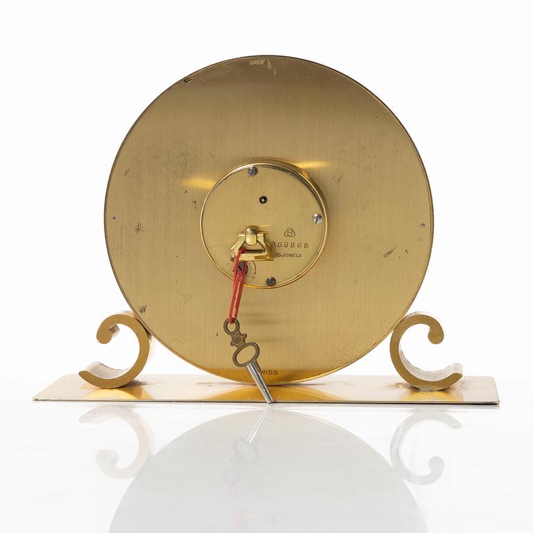 Table clock, Imhof, mid-20th century.