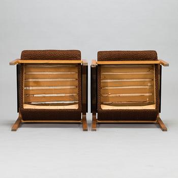 Risto Halme, a pair of 1960's '472' armchairs for Lahden Puukalusto.