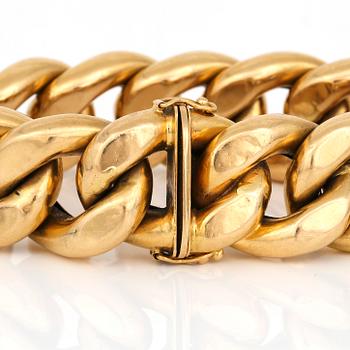 ARMBAND, 18K guld. Total vikt ca 66 g.