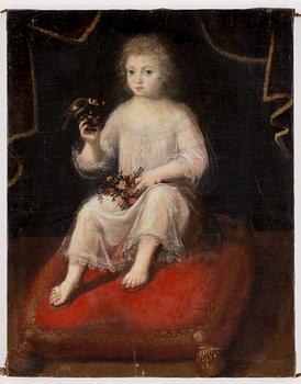 OKÄND KONSTNÄR, olja på duk, osignerad, 1600/1700-tal.