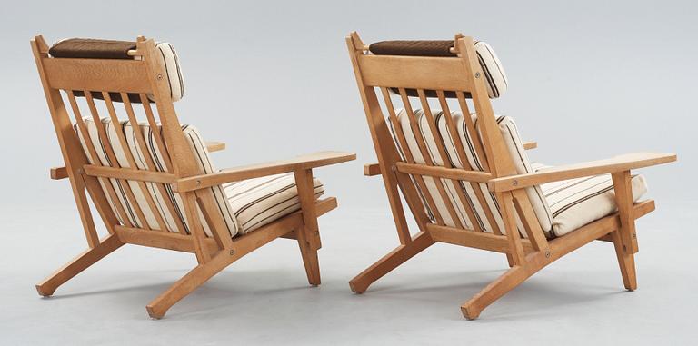 HANS J WEGNER, fåtöljer, ett par, Getama, Gedsted, Danmark 1950-60-tal.