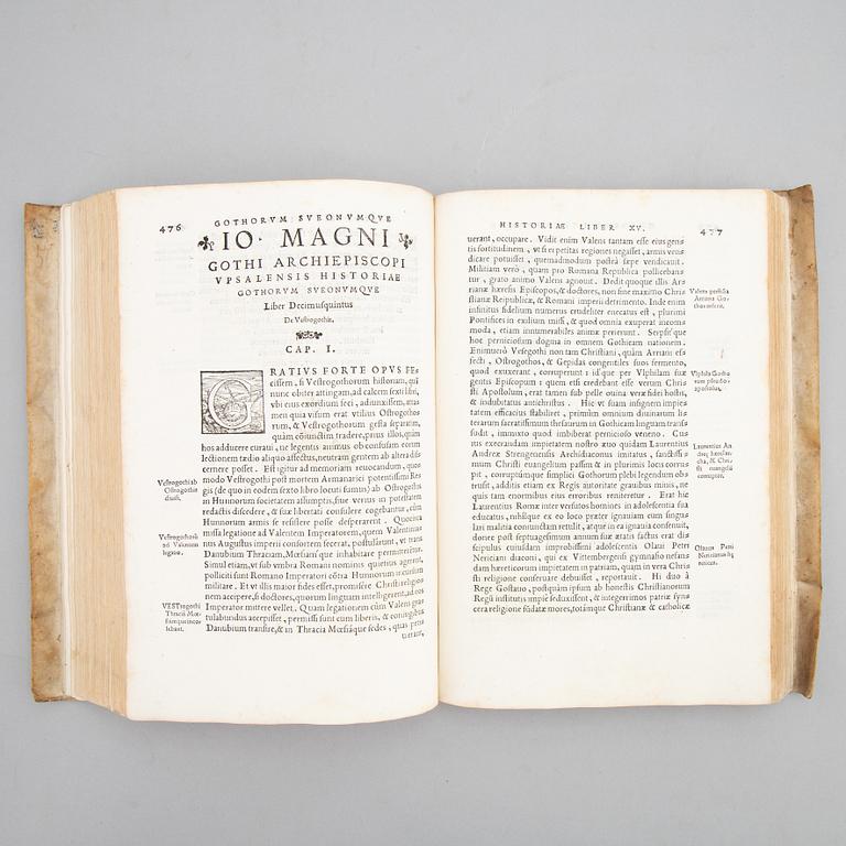 The rare variant state of Johannes Magnus’ Historia, 1554.