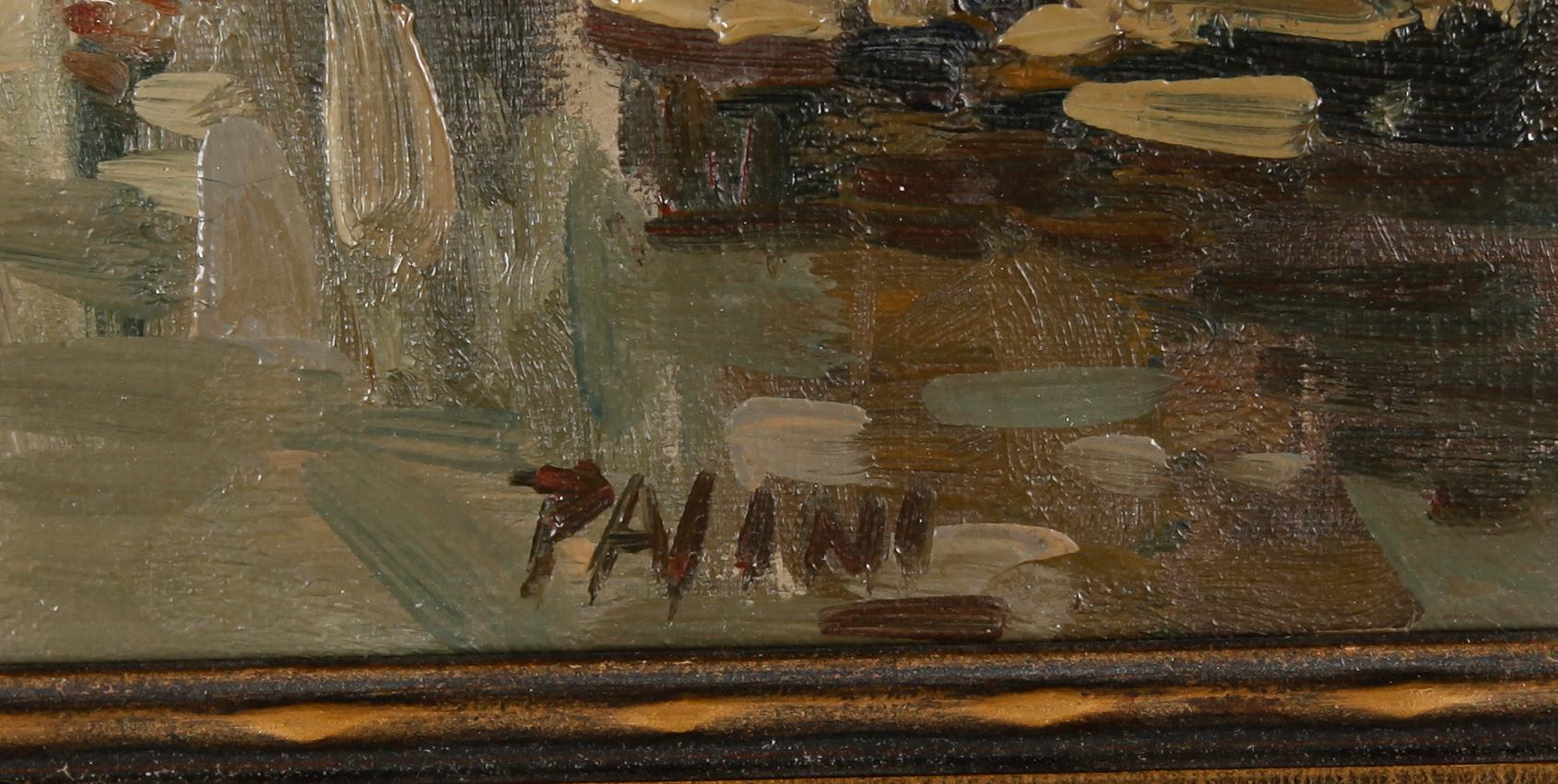 LAZZARO PASINI, 2 st, olja på pannå, sign.