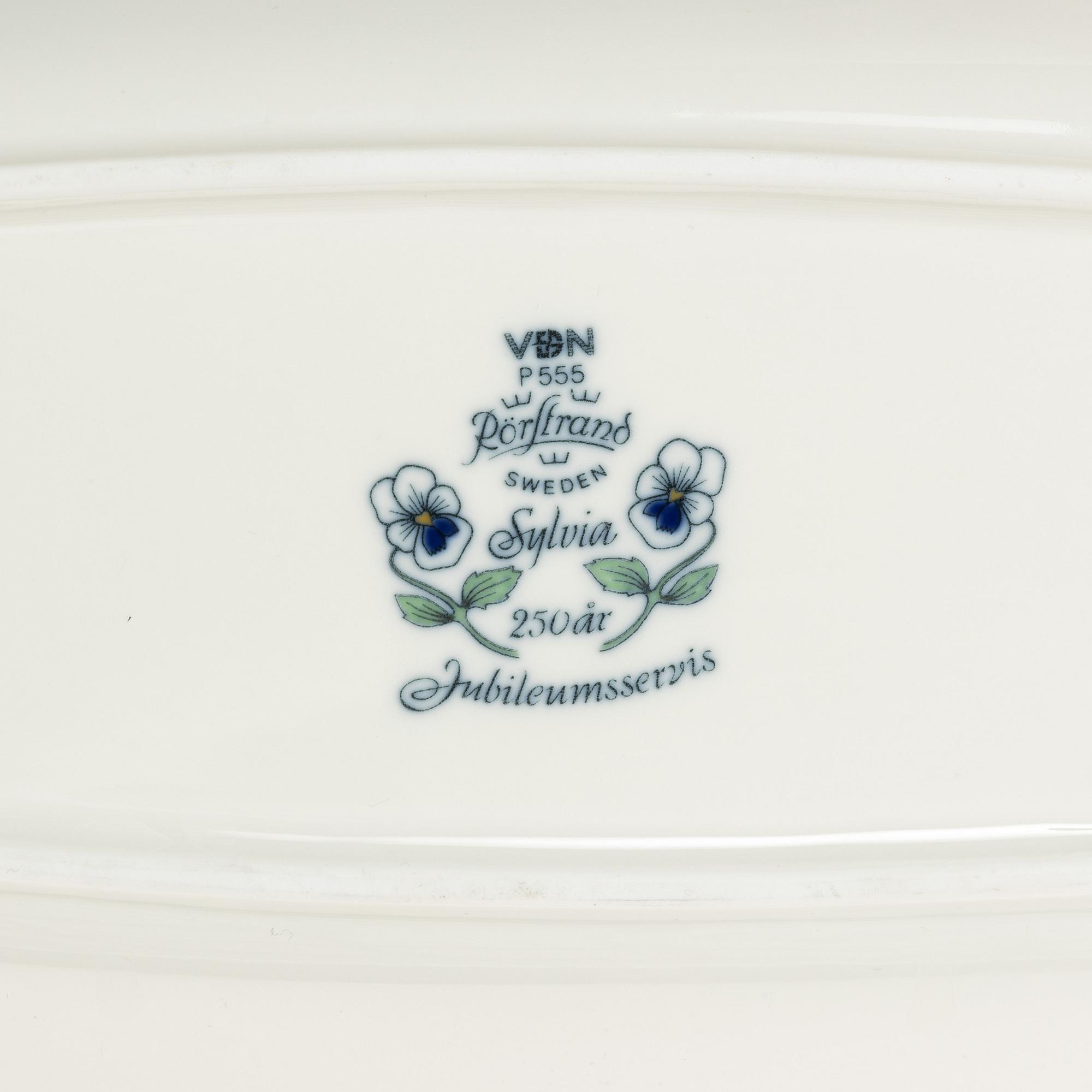 Sylvia Leuchovius, dinner service, 53 pieces, "Sylvia", 250th Anniversary service, Rörstrand.