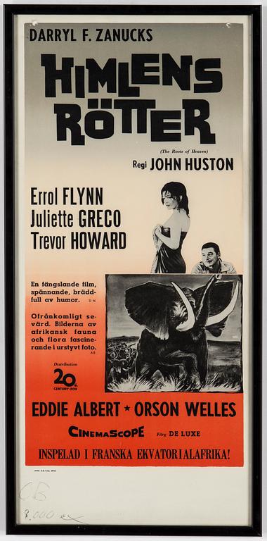 FILMAFFISCHER, 3 st, 1950-tal.