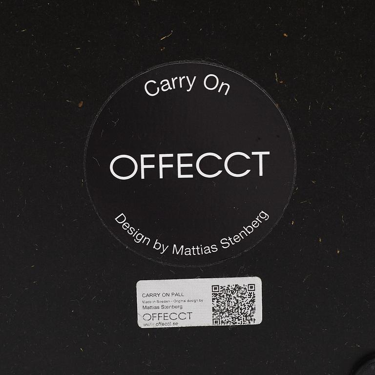 Mattias Stenberg, sittpuffar, ett par, "Carry on", Offecct.