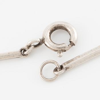 Collier, Stigbert, silver med bergkristall.