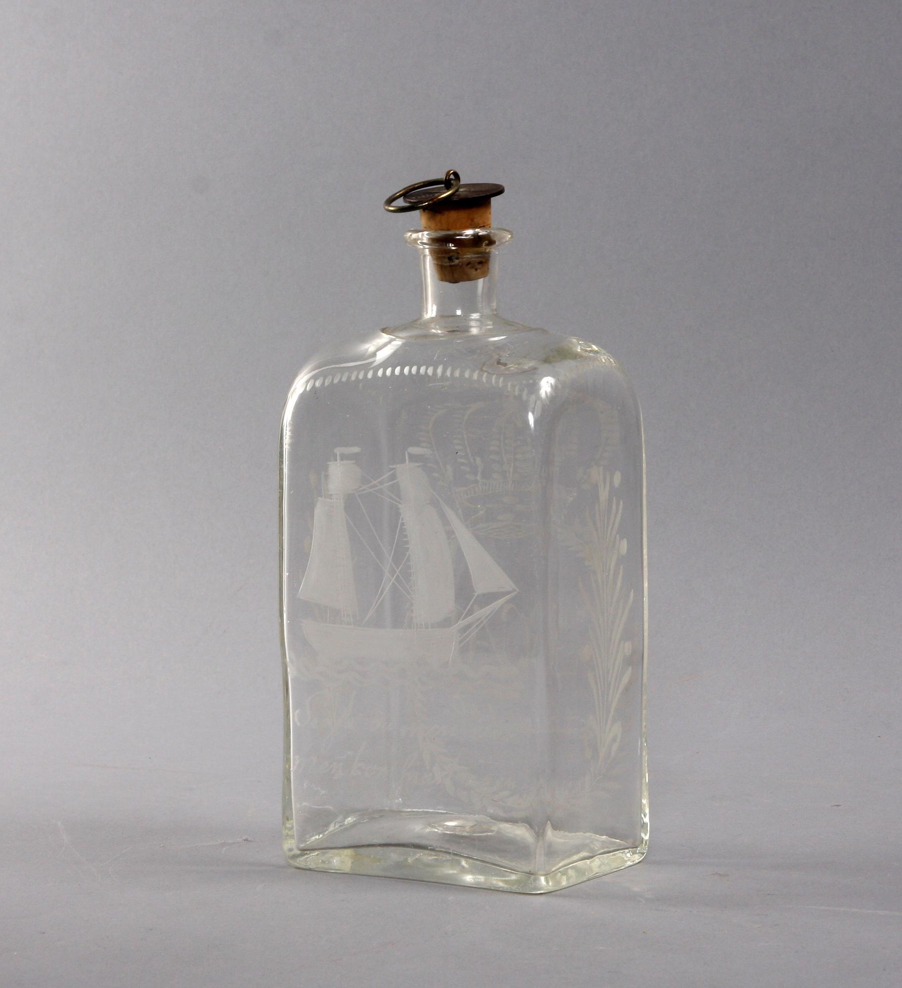 FLASKSCHATULL, 1800-talets första hälft.