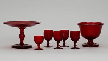 PARTI GLAS, 7 delar. Monica Bratt, Reijmyre. 1900-talets mitt.