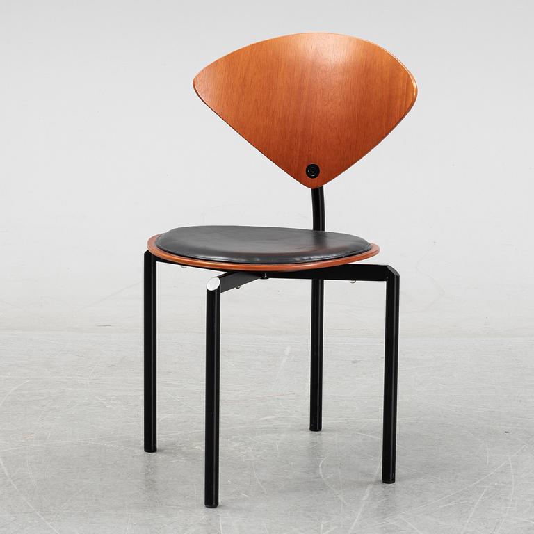 Bent Krogh, stolar, 9 st, 'Nimbus' Danmark, 1980-tal.