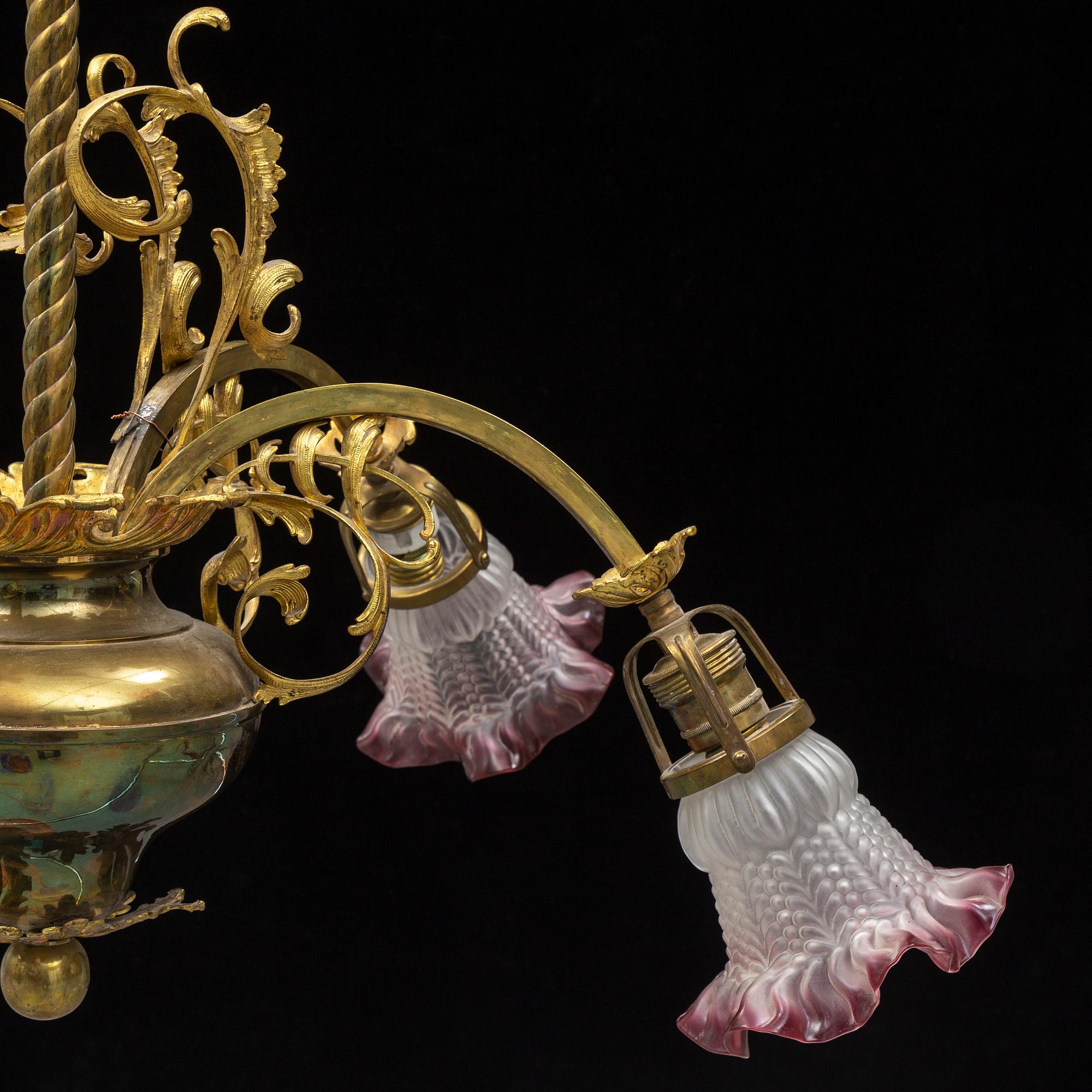 A ca 1900 ceiling light.