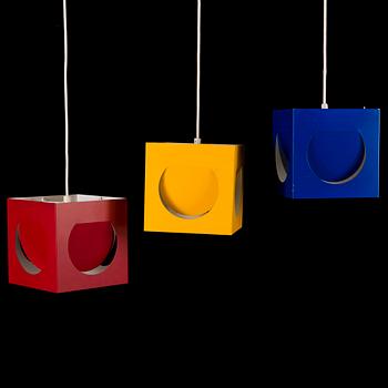 Three 1960s '61-193' pendant light by Shogo Suzuki for Stockmann Orno.