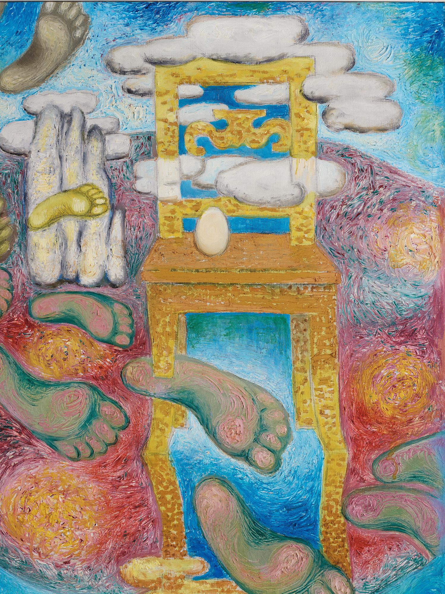 Erik Olson, oil on canvas, signed and dated 1966.