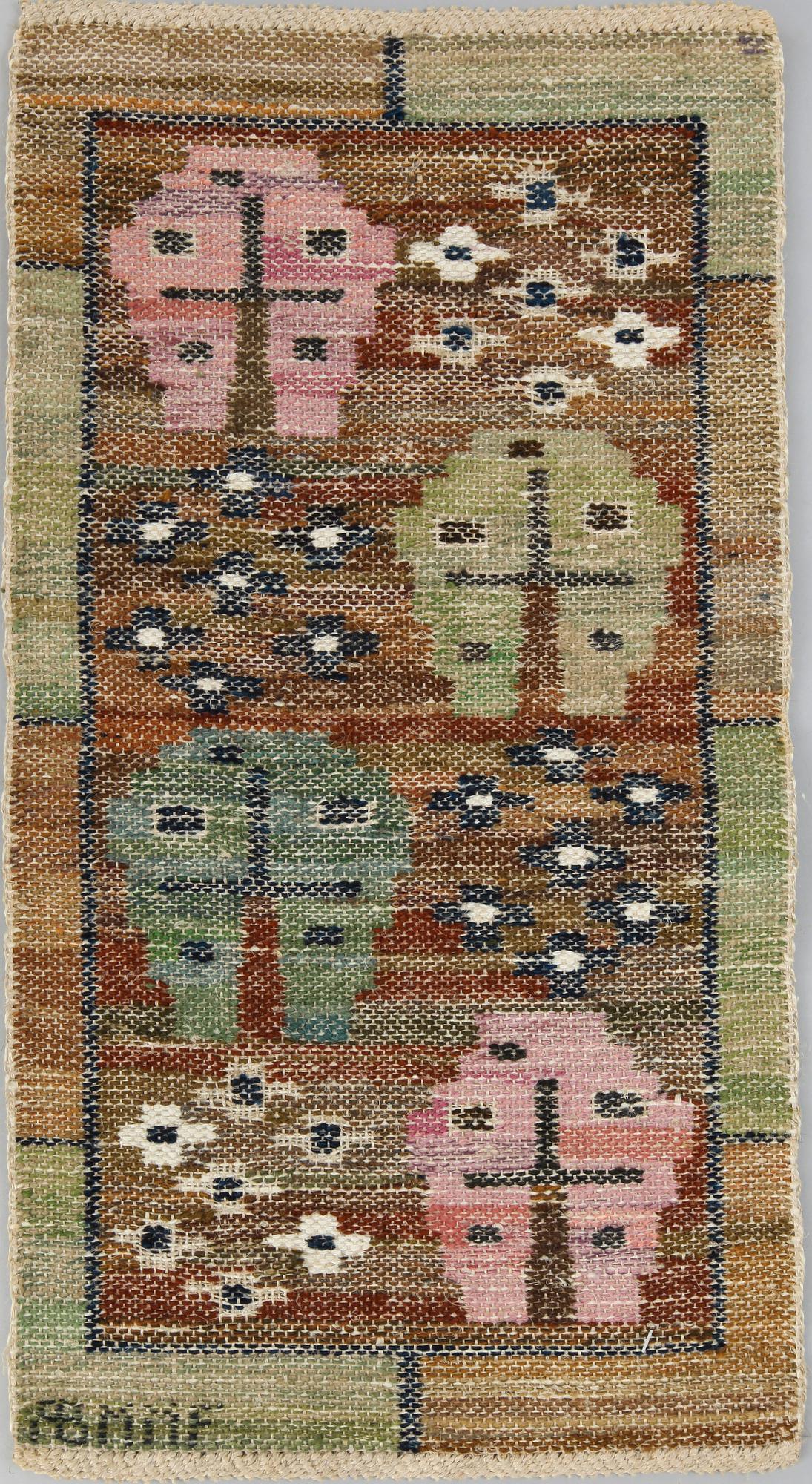 VÄVNAD, "Mossbotten", ABMMF (Märta Måås-Fjetterström), ca 58x31.