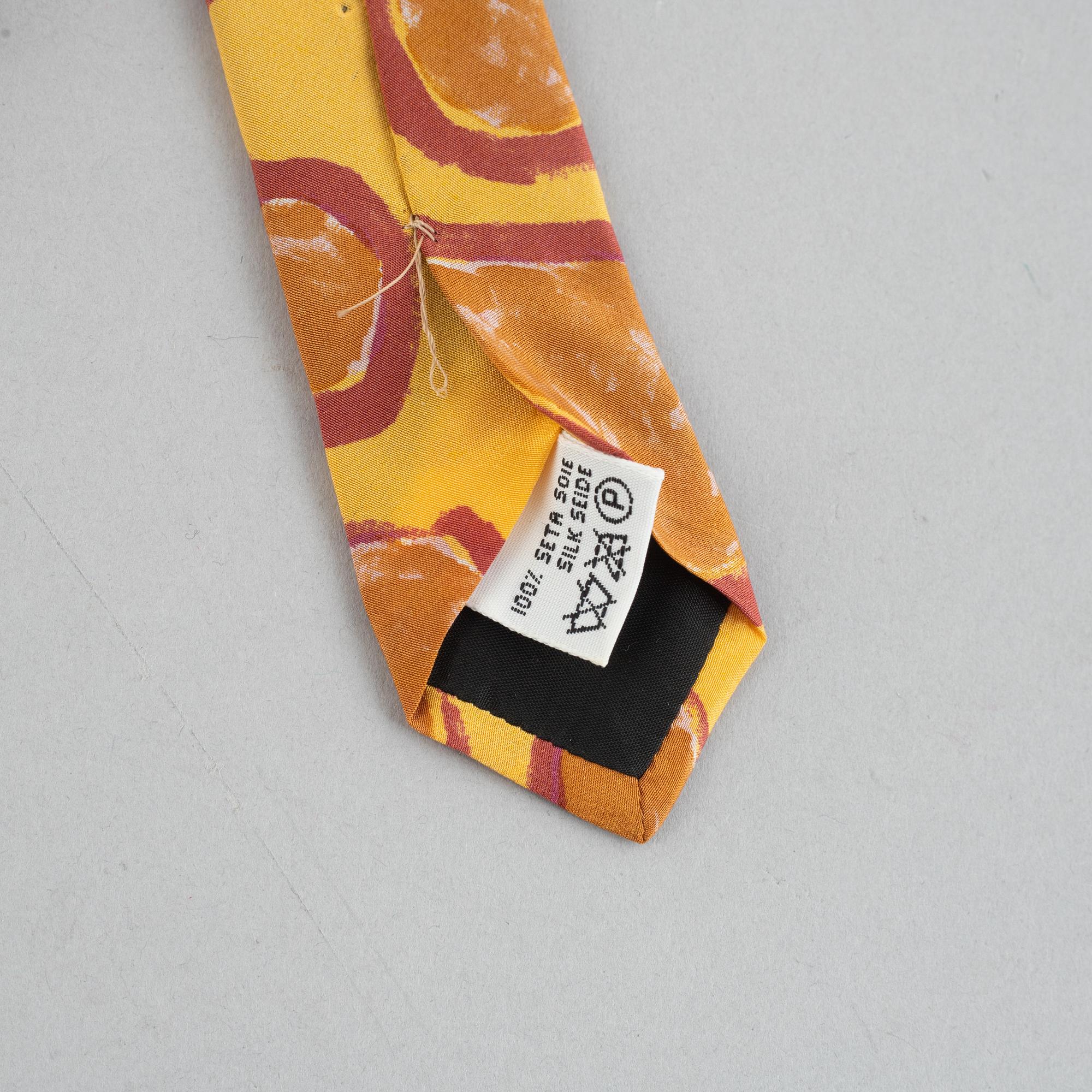 Memphis, ties, a pair and exhibition folder, 1980s.