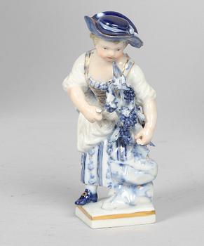 PARTI PORSLIN, 6 delar, bl a Meissen, 1900-tal.