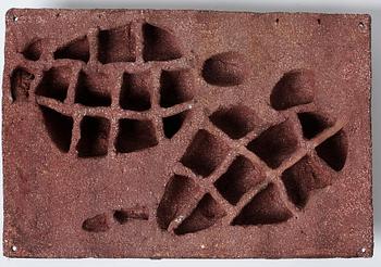 Tyra Lundgren, A Tyra Lundgren stoneware relief, Sweden 1950-60's.