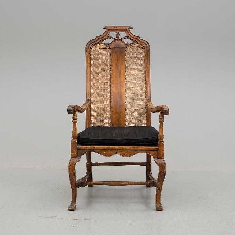 KARMSTOL, senbarockstil, 1800-tal.