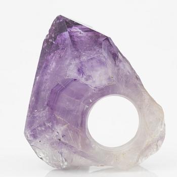 Ring quartz/amethyst, Monies.