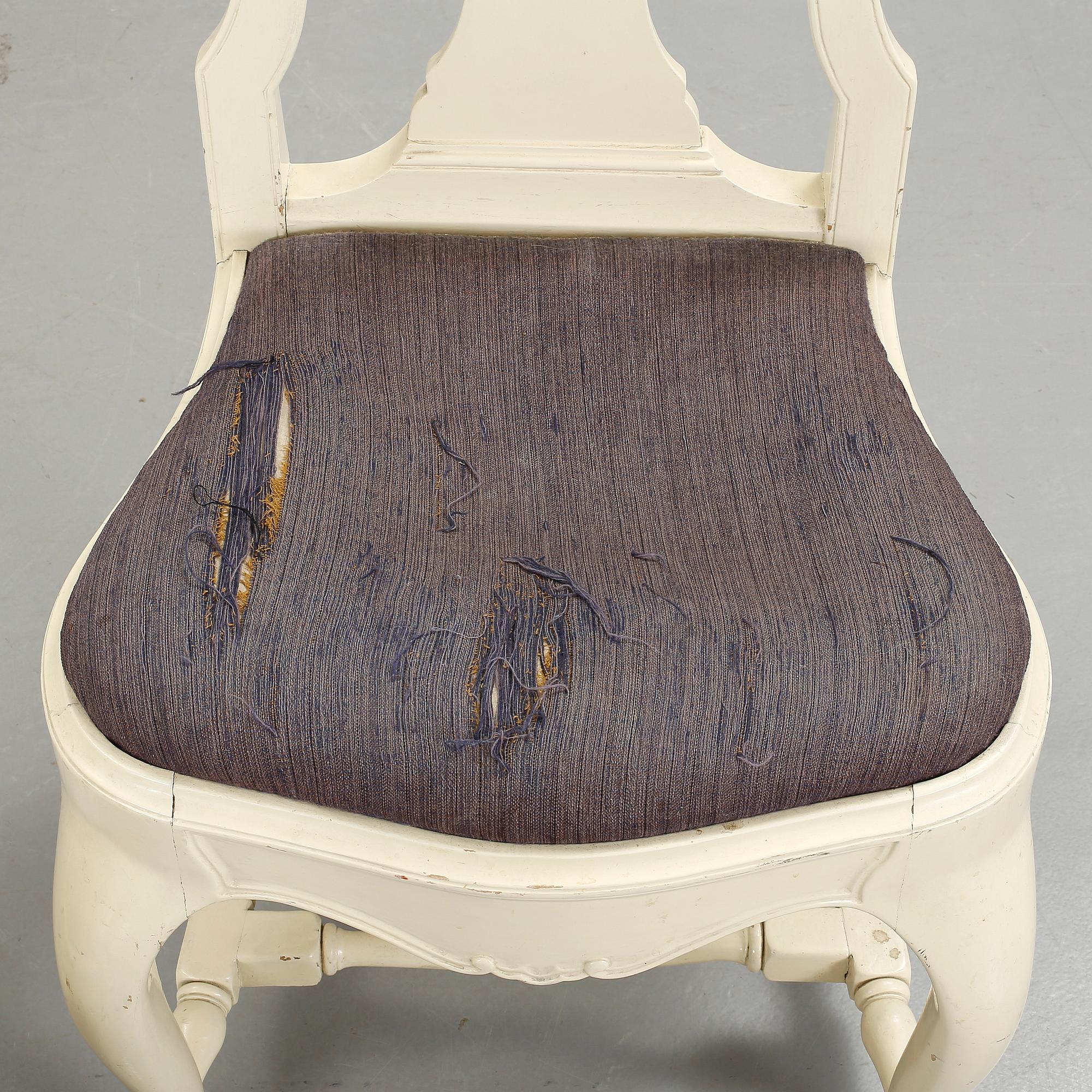 MATSALSSTOLAR, 12 st, rokokostil, 1910-20-tal.